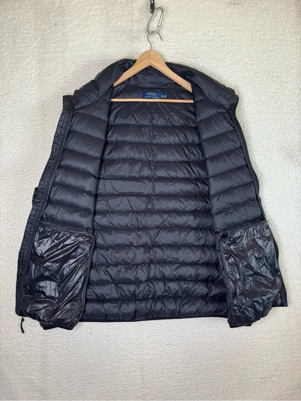 Polo Ralph Lauren Down Puffer Vest Black Men's Size 4XLT Big & Tall
